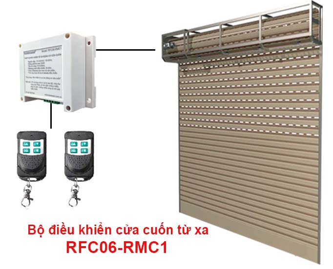 Công tắc điều khiển cửa cuốn từ xa RFC06-RMC1 Công tắc điều khiển cửa cuốn từ xa RFC06-RMC1